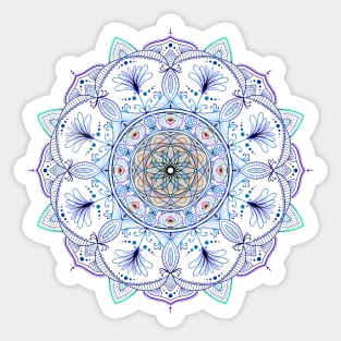 Phoenix Mandala for Light Colors Sticker